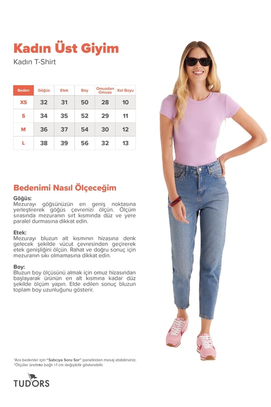 Kadın Slim Fit Dar Kesim Bisiklet Yaka Viskon Kumaş Ultra Soft Lila Tişört