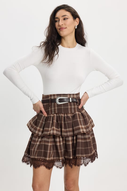 Kadın Slim Fit Dar Kesim Pamuklu Bisiklet Yaka Uzun Kollu Beyaz Bluz
