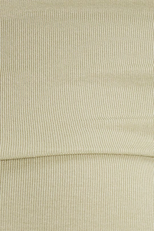 Kadın Slim Fit Dar Kesim Pamuklu Kayık Yaka Kısa Kollu Likralı Yeşil Bluz