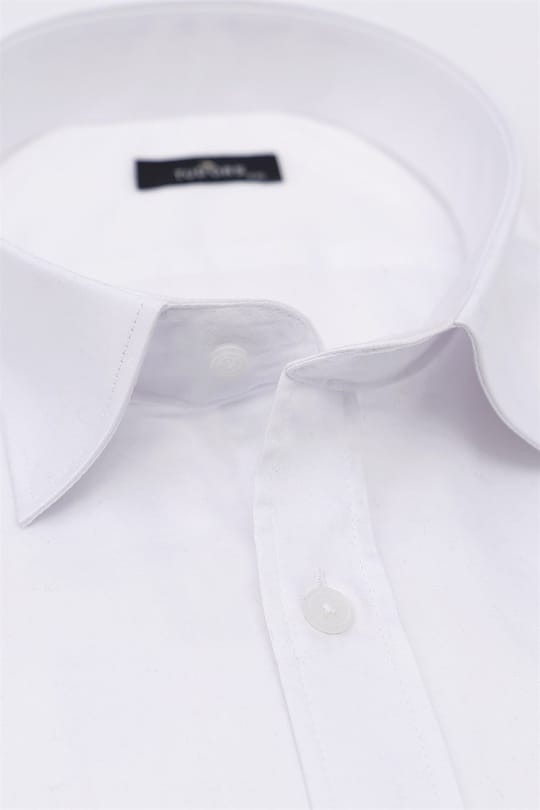 Büyük Beden Uzun Kol Pamuk Saten Erkek Gömlek