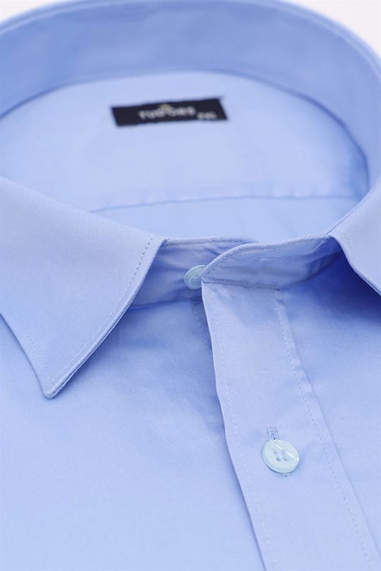 Büyük Beden Uzun Kol Pamuk Saten Erkek Gömlek