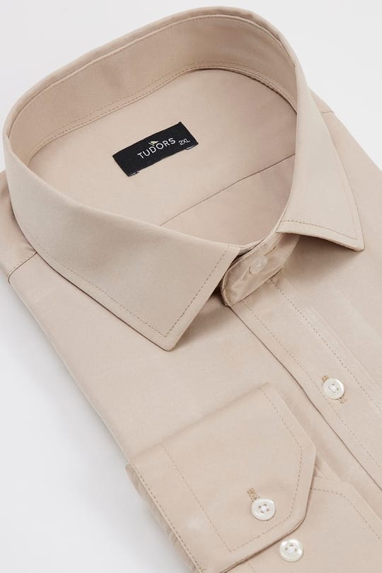 Büyük Beden Saten Erkek Gömlek