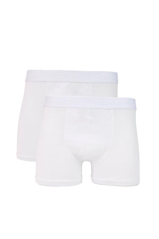 2'li Beyaz Erkek Boxer