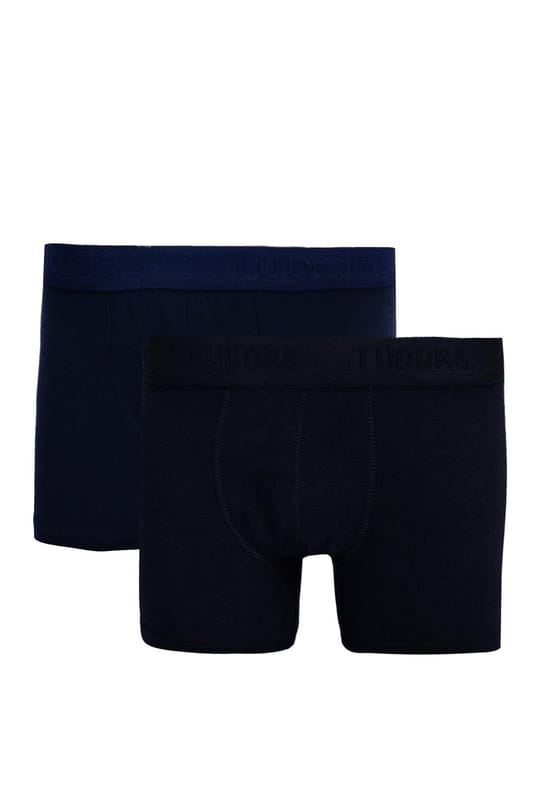 Erkek 2'li Pamuklu Likralı Esnek Kumaş Boxer