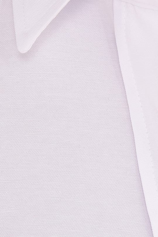 Kadın 2li Paket Beyaz Slim Fit Dar Kesim Uzun Kollu Pamuklu Vücuda Oturan Dokulu Basic Gömlek
