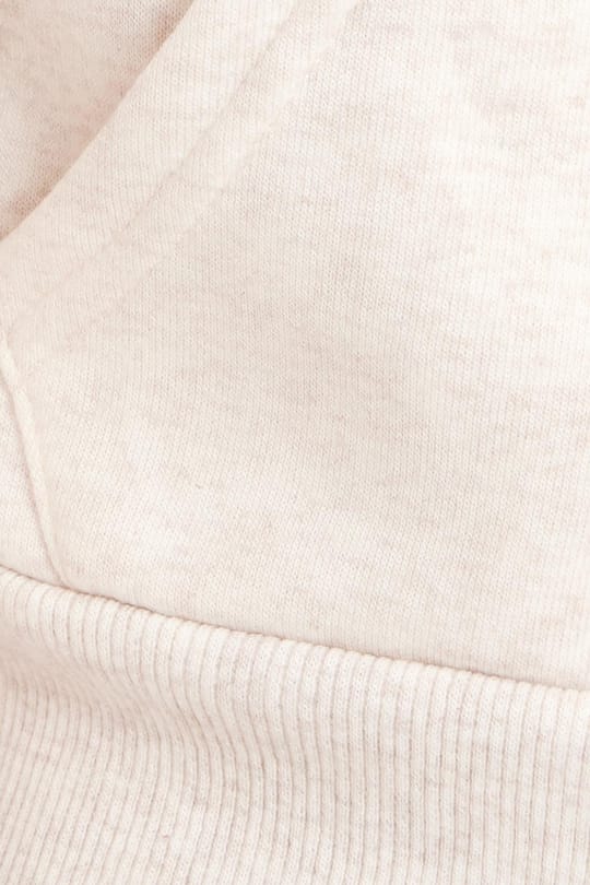Kadın Slim Fit Dar Kesim Pamuklu Çift Cepli Kapüşonlu Fermuarlı Bej Hırka