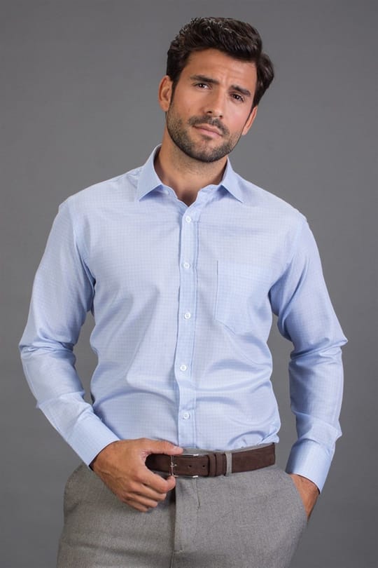 CLASSIC FIT LONG SLV STRIPE 90/1   GÖMLEK CLASSIC FIT FORMAL - TEXTURE