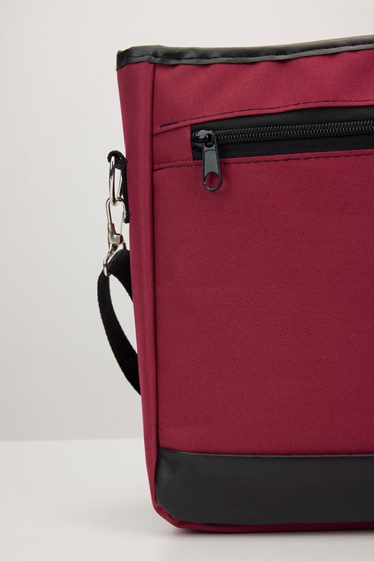 Unisex Ayarlanabilir Çapraz Askılı Bordo Postacı Omuz Çantası