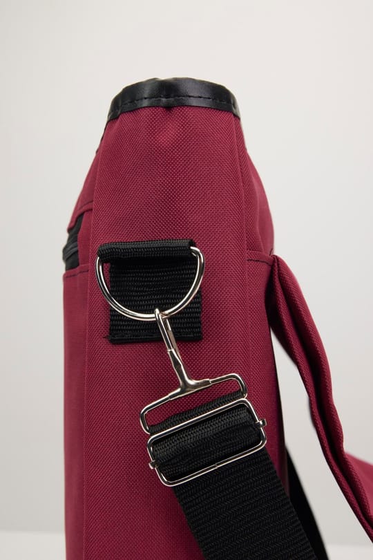 Unisex Ayarlanabilir Çapraz Askılı Bordo Postacı Omuz Çantası