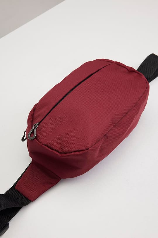 Unisex 2 Bölmeli Bordo Omuz ve Bel Çantası