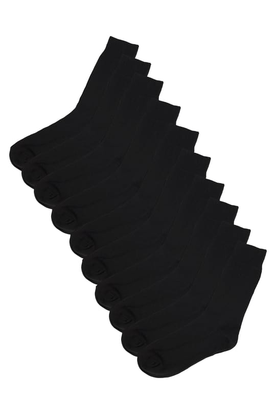 SOCKET SOCKS PLAIN 10 PAIRS   ÇORAP