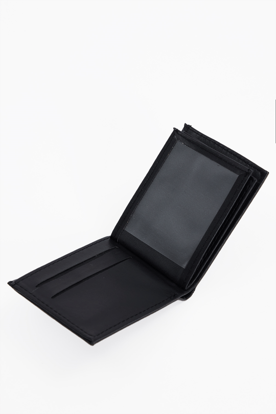 Siyah Kart Para Bölmeli Erkek Cüzdan