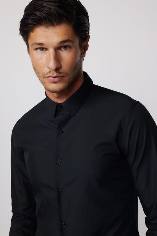 Slim Fit Pamuklu Kolay Ütü Erkek Gömlek