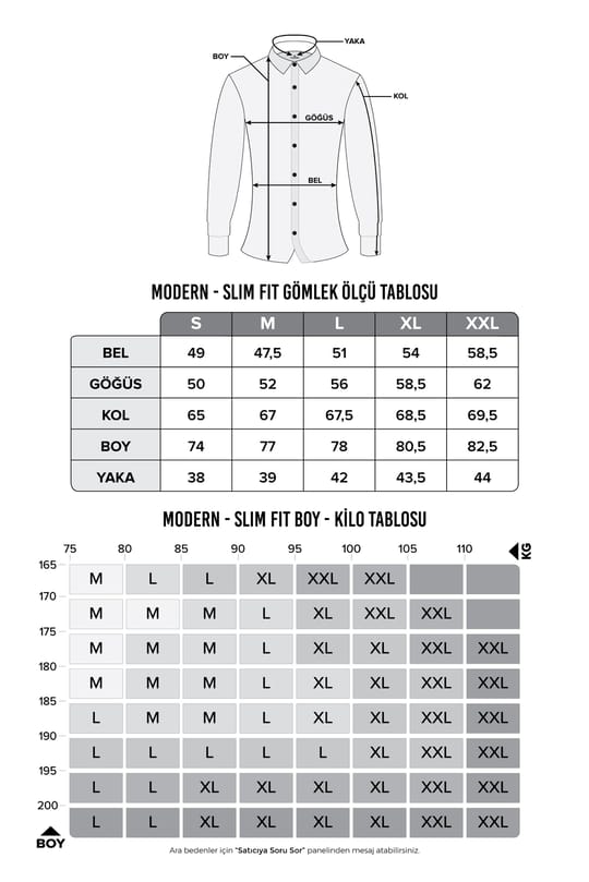 Slim Fit Uzun Kollu Likralı Düz Pamuk Saten Erkek Krem Gömlek