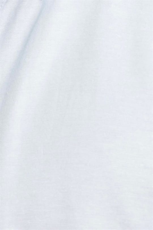 Erkek Slim Fit Dar Kesim Kısa Kollu Pamuklu Oxford Doku Kolay Ütülenebilir Mavi Düğmeli Yaka Gömlek