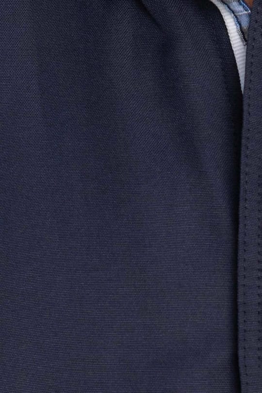 Erkek Slim Fit Dar Kesim Kısa Kollu Pamuklu Oxford Doku Lacivert Düğmeli Yaka Gömlek