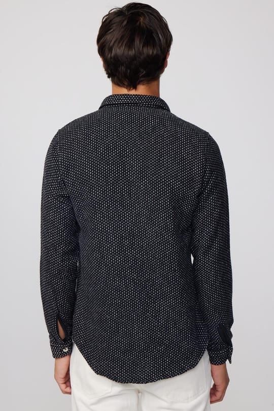 Erkek Slim Fit Dar Kesim Uzun Kollu Çizgili Çift Cepli Kışlık Oduncu Gömlek