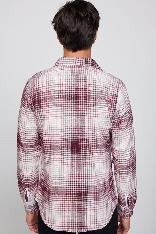 Erkek Slim Fit Dar Kesim Uzun Kollu Kareli Kışlık Oduncu Gömlek