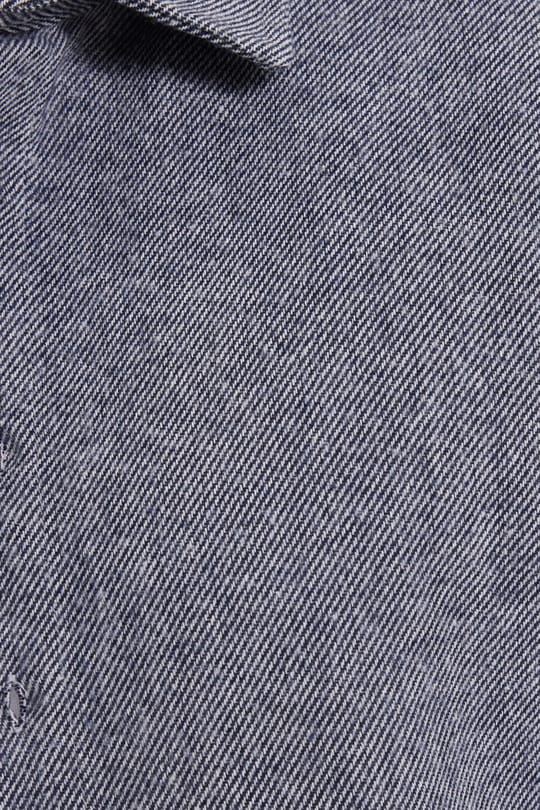 Erkek Slim Fit Dar Kesim Uzun Kollu Düz Kışlık Oduncu Gri Gömlek