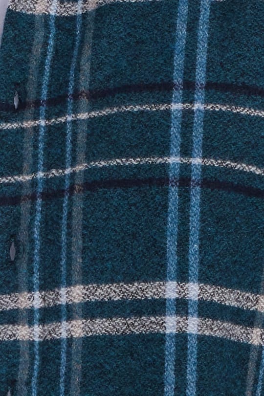 Erkek Slim Fit Dar Kesim Kareli Kışlık Oduncu Gömlek