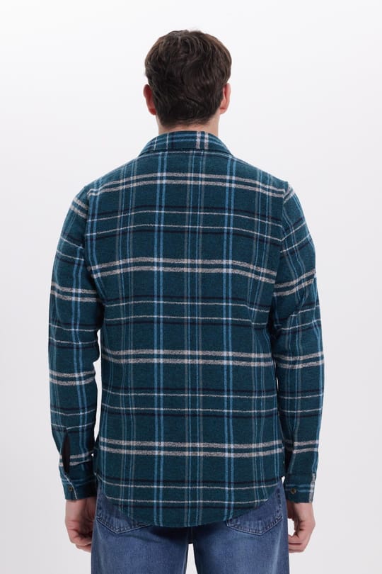 Erkek Slim Fit Dar Kesim Kareli Kışlık Oduncu Gömlek