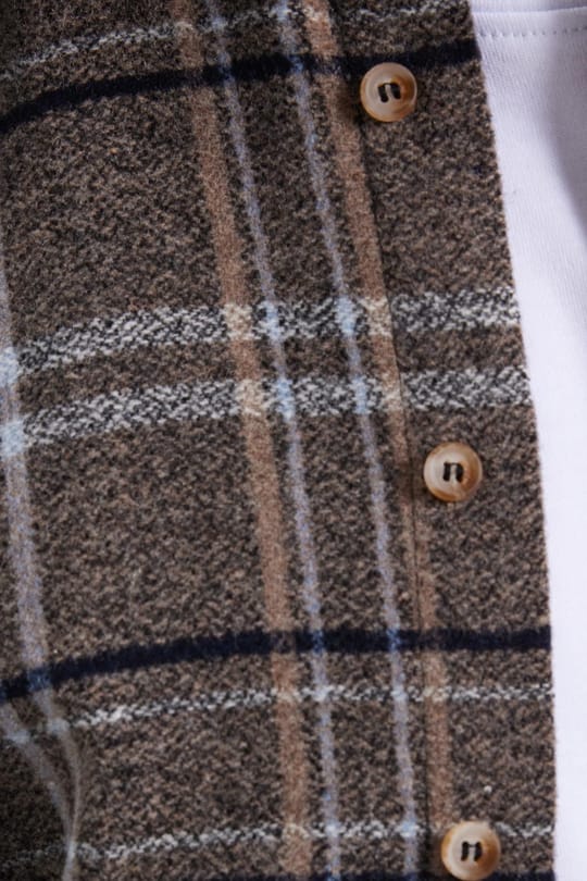 Erkek Slim Fit Dar Kesim Kareli Kışlık Oduncu Gömlek