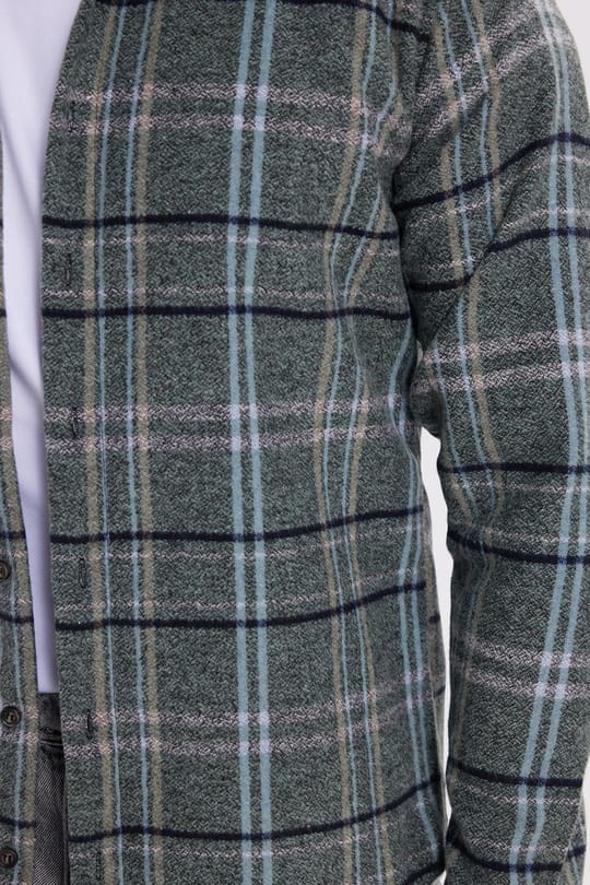 Erkek Slim Fit Dar Kesim Kareli Kışlık Oduncu Gömlek