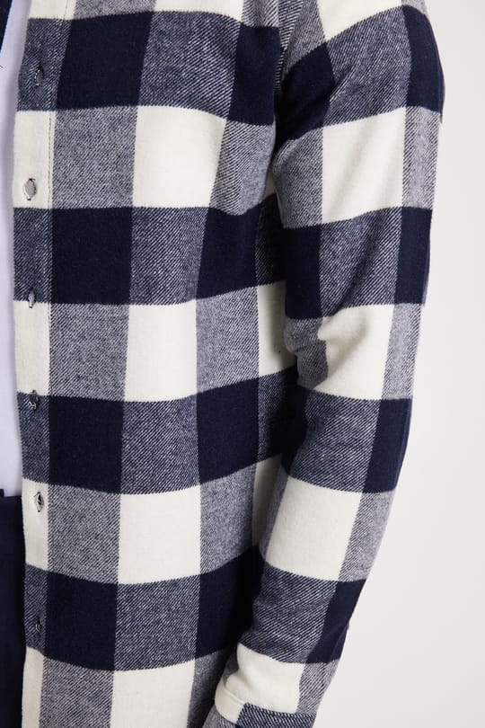Erkek Slim Fit Dar Kesim Kareli Kışlık Oduncu Gömlek