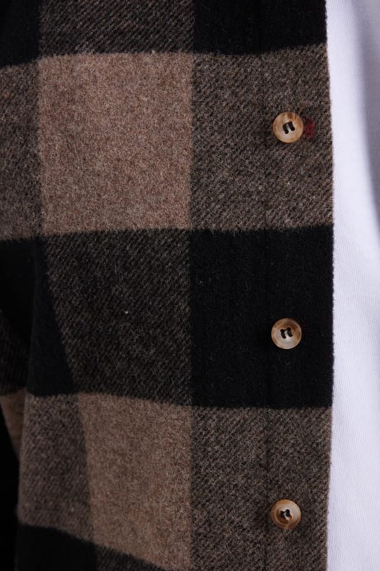 Erkek Slim Fit Dar Kesim Kareli Kışlık Oduncu Gömlek