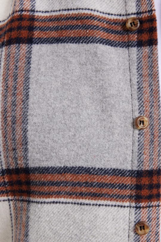 Erkek Slim Fit Dar Kesim Kareli Kışlık Oduncu Gömlek