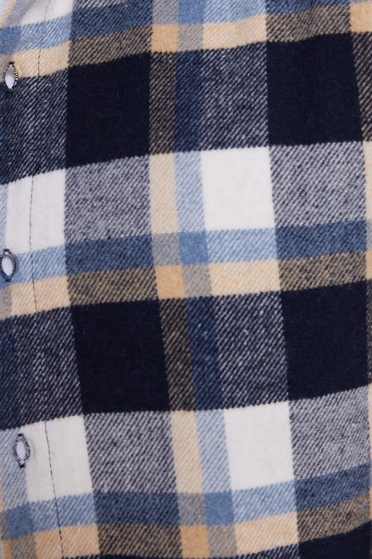 Erkek Slim Fit Dar Kesim Kareli Kışlık Oduncu Gömlek
