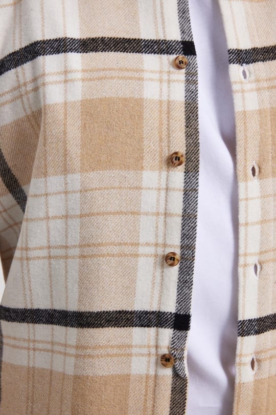 Erkek Slim Fit Dar Kesim Kareli Kışlık Oduncu Gömlek