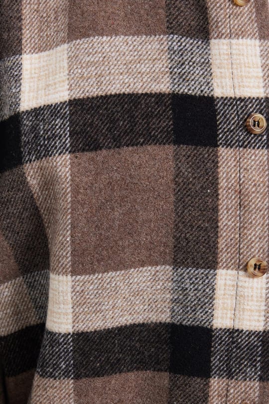 Erkek Slim Fit Dar Kesim Kareli Kışlık Oduncu Gömlek