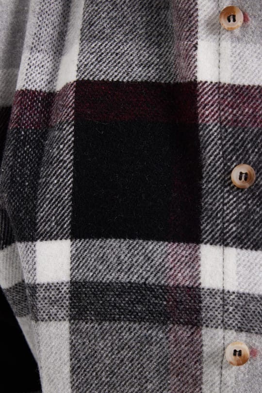 Erkek Slim Fit Dar Kesim Kareli Kışlık Oduncu Gömlek
