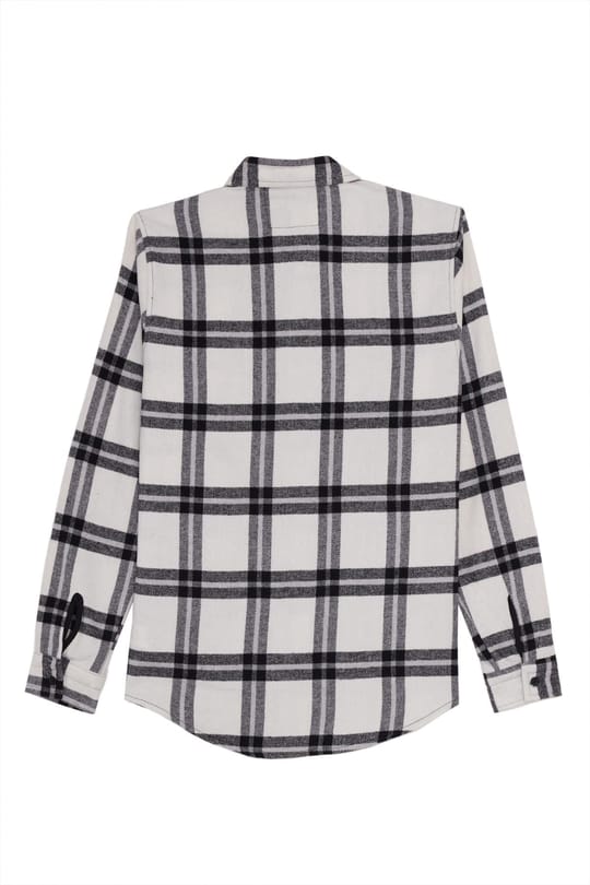 Erkek Slim Fit Dar Kesim Kareli Kışlık Oduncu Gömlek