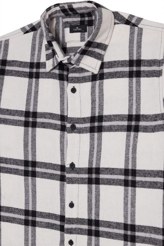 Erkek Slim Fit Dar Kesim Kareli Kışlık Oduncu Gömlek