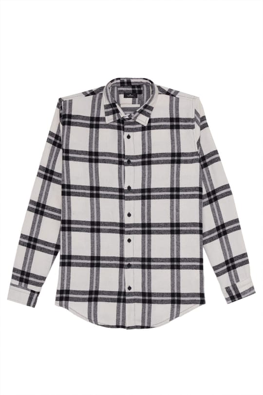 Erkek Slim Fit Dar Kesim Kareli Kışlık Oduncu Gömlek