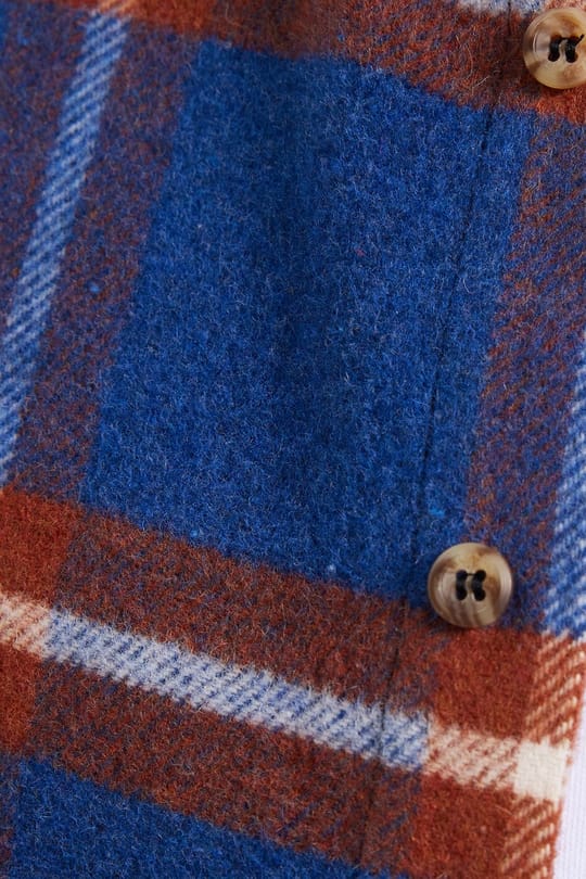 Erkek Slim Fit Dar Kesim Kareli Kışlık Oduncu Gömlek