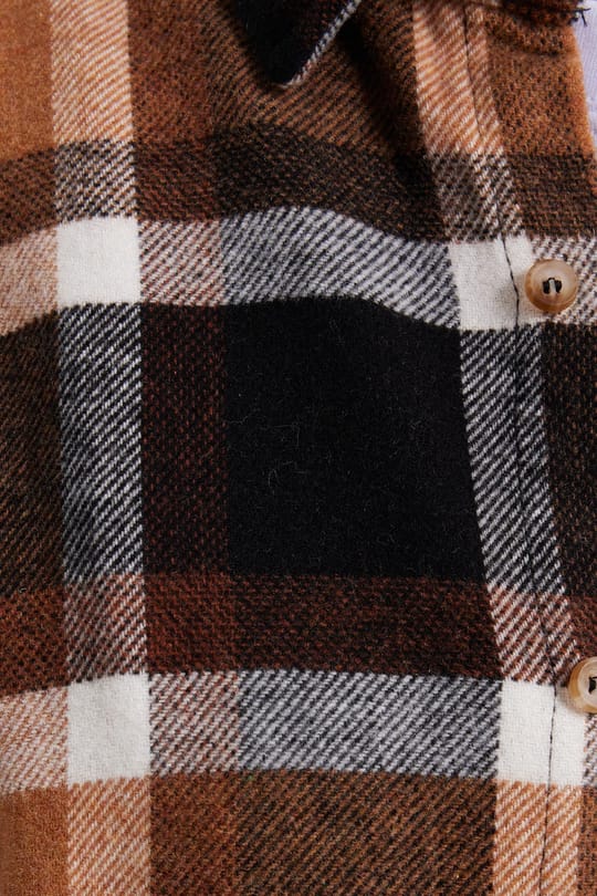 Erkek Slim Fit Dar Kesim Kareli Kışlık Oduncu Gömlek