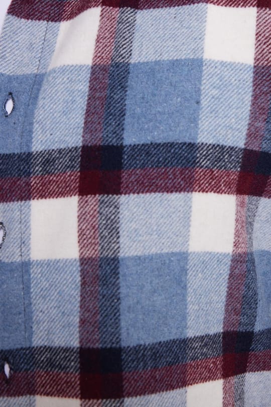 Erkek Slim Fit Dar Kesim Kareli Kışlık Oduncu Gömlek