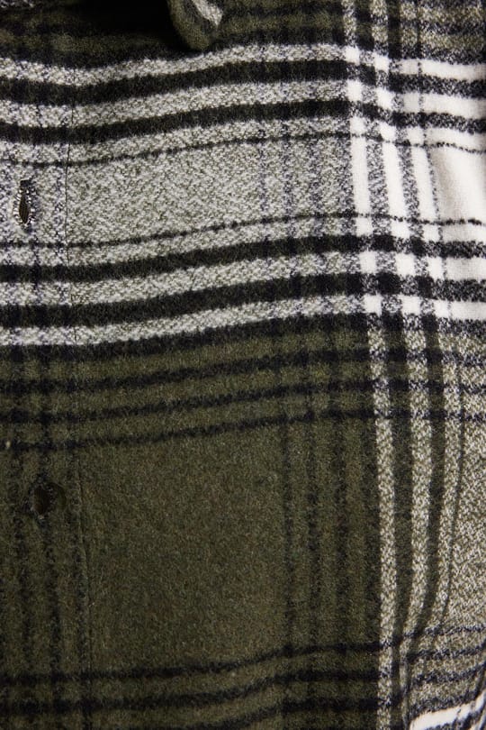 Erkek Slim Fit Dar Kesim Kareli Kışlık Oduncu Gömlek