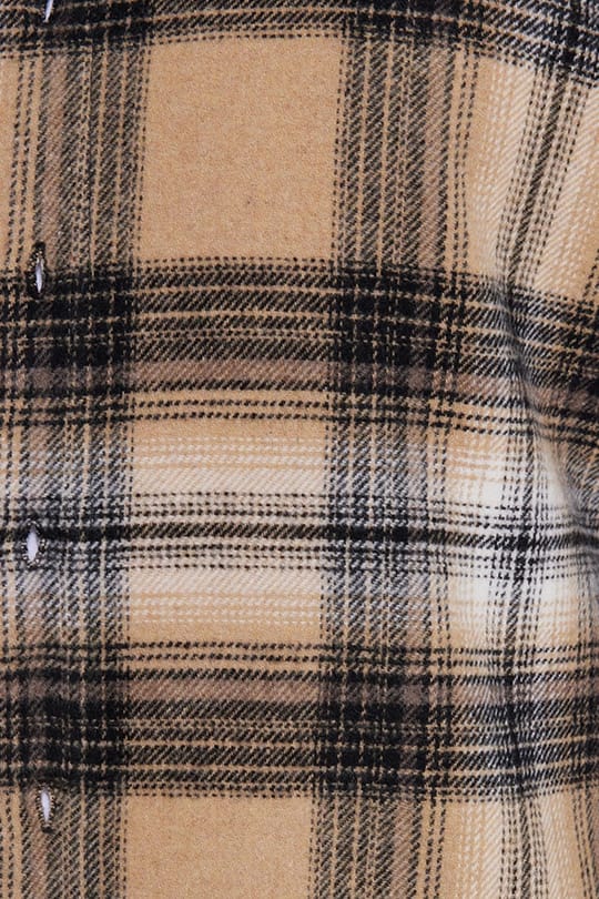 Erkek Slim Fit Dar Kesim Kareli Kışlık Oduncu Gömlek