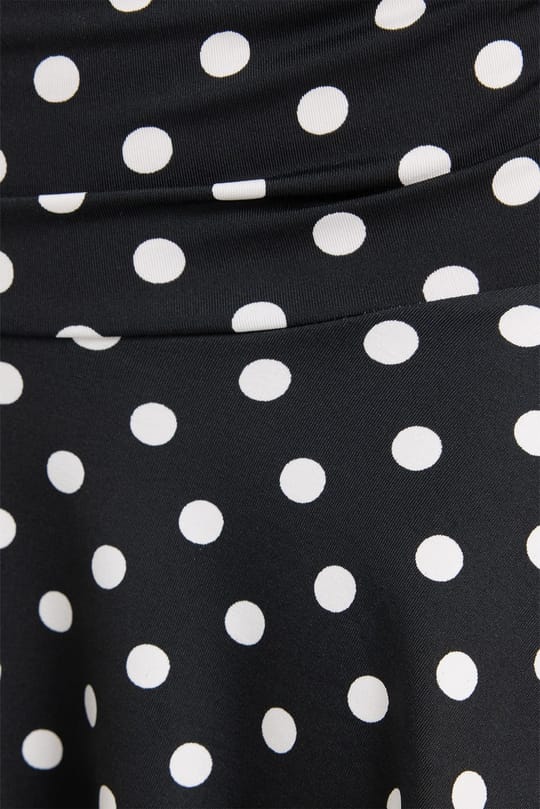 Kadın Slim Fit Dar Kesim Korse Detaylı Puantiyeli Likralı Dantelli Siyah Kısa Mini Etek