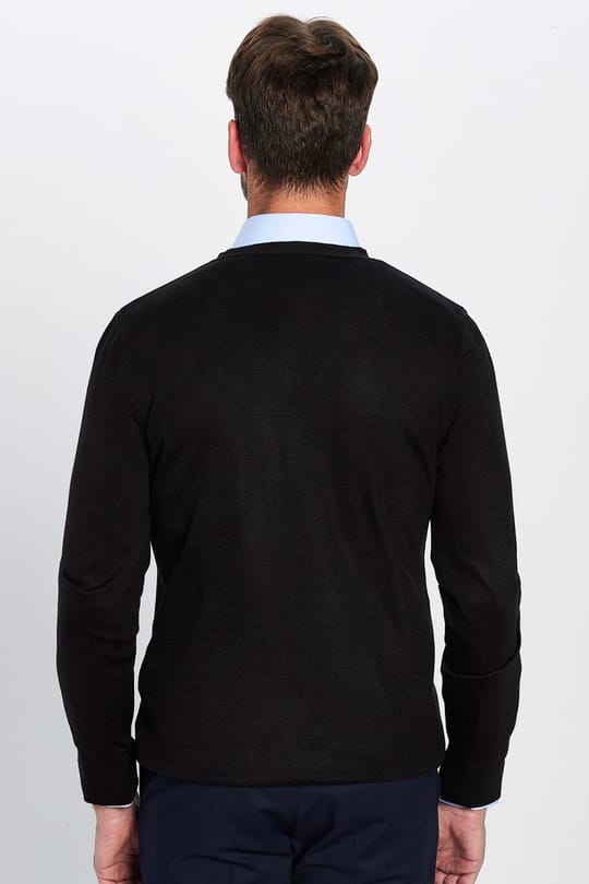 Slim Fit Dar Kesim Düğmeli Düz Tüylenmeyen Yumuşak Dokulu Erkek Hırka