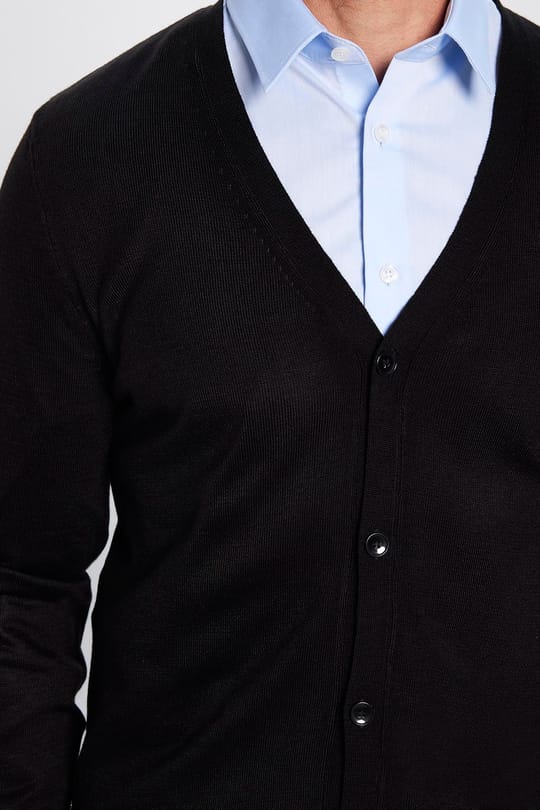 Slim Fit Dar Kesim Düğmeli Düz Tüylenmeyen Yumuşak Dokulu Erkek Hırka