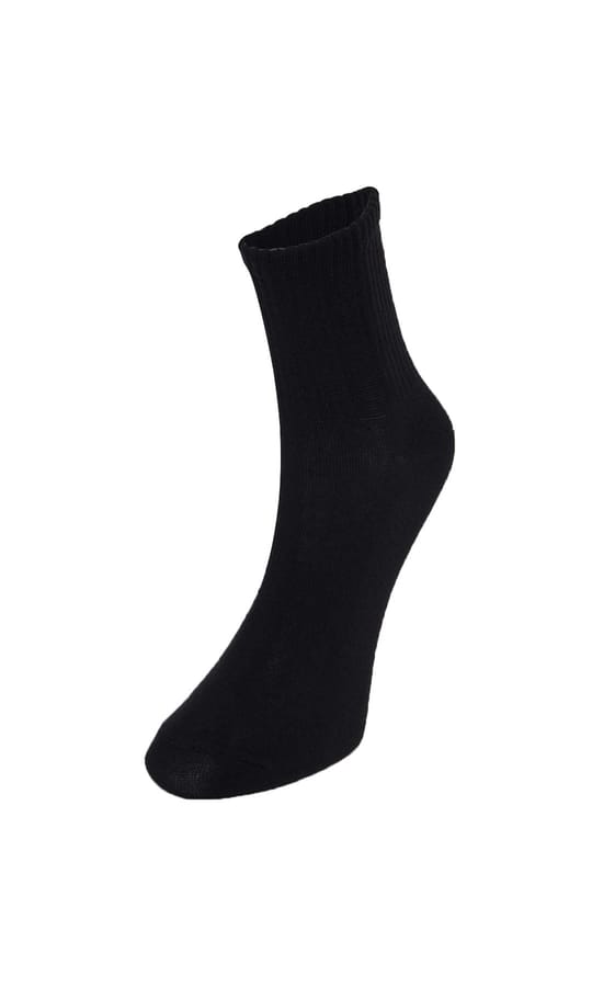 Kadın 6lı Ekonomik Paket Siyah Konçlu Soket Tenis Çorap Sporcu Çorabı