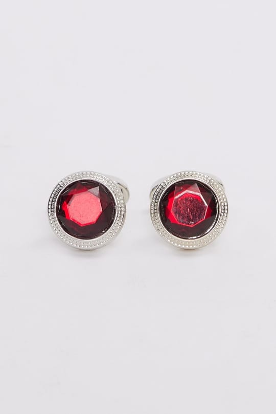 Erkek Oval Bordo Kol Düğmesi