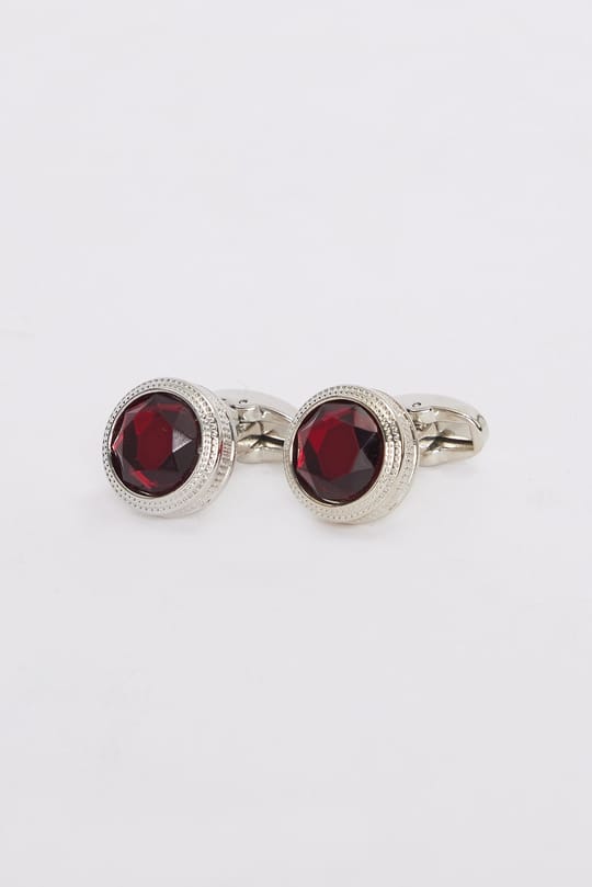 Erkek Oval Bordo Kol Düğmesi
