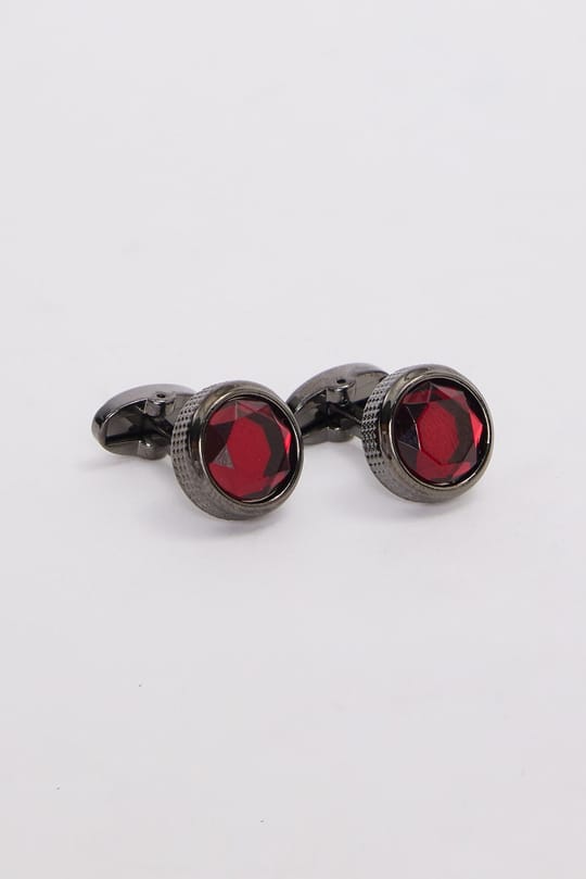 Erkek Oval Bordo Kol Düğmesi