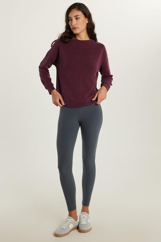 Kadın Süper Slim Beli Lastikli İnterlok Standart Boy Normal Bel Antrasit Tayt